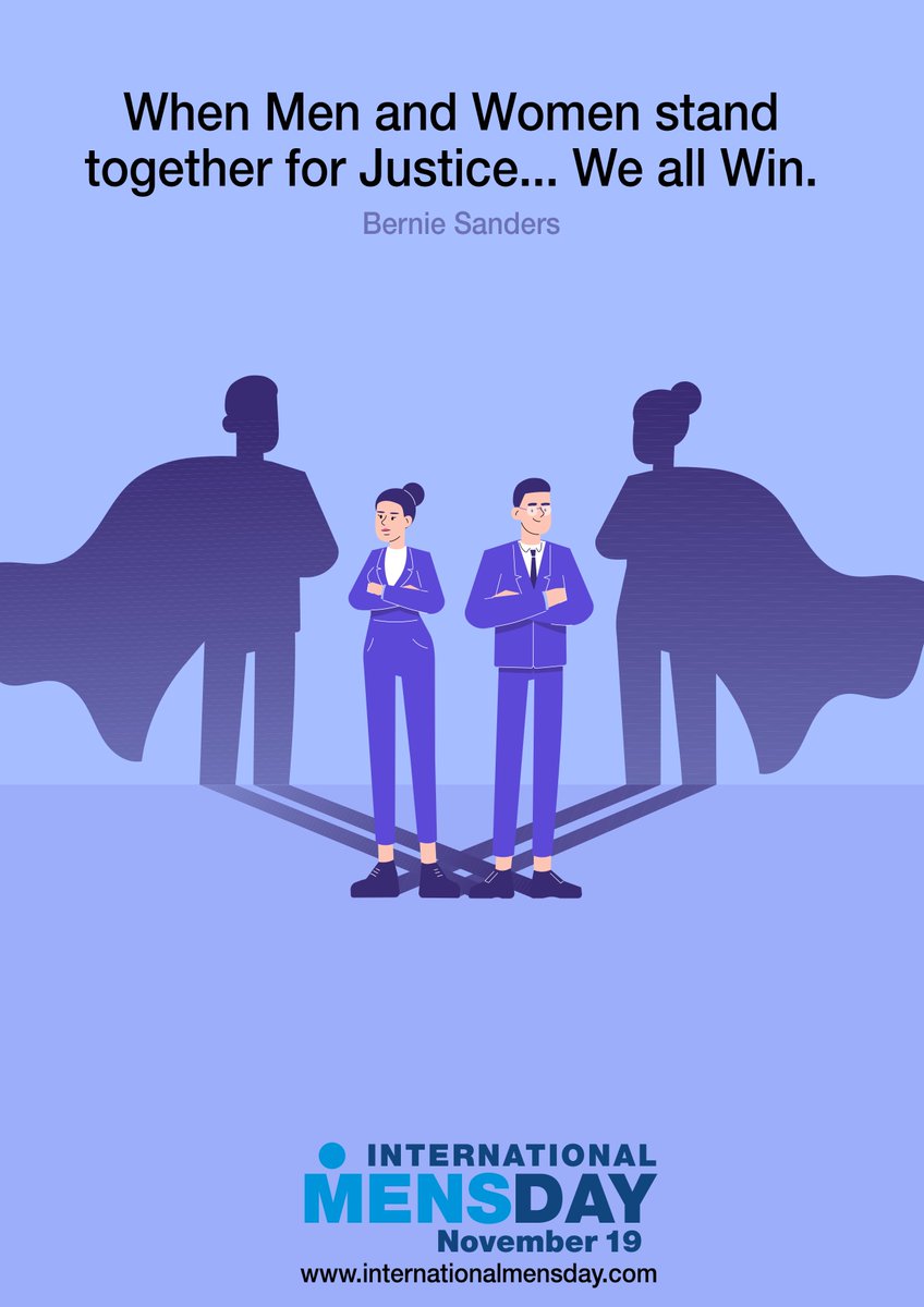 Happy International Men's Day. Today we celebrate male role models who support ‘Better Relations Between Men and Women’, by opening up conversations on toxic masculinity, challenging traditional gender stereotypes and championing men’s physical &amp; mental well-being #IMD2021