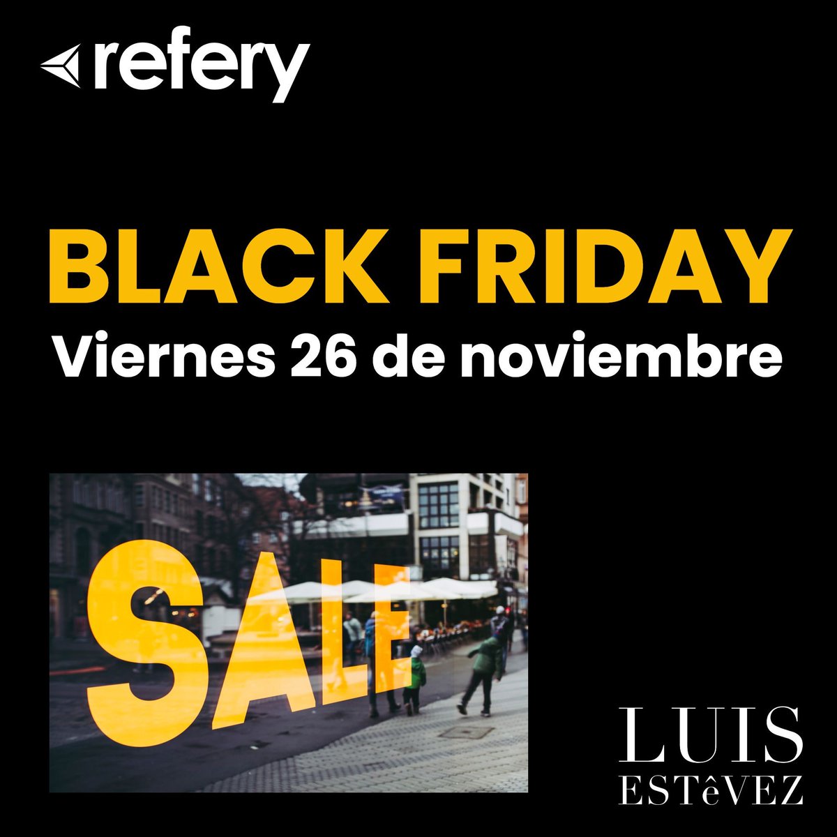 luisestevez_es's tweet photo. ¡Estamos a una semana del Black Friday! y aunque muchas marcas extenderán sus ofertas durante muchos más días, podríamos decir que el viernes 26 es el día oficial de pistoletazo de salida. ¿Y tu, vas a participar? 

Si eres una marca, ¡aún estás a tiempo de prepararte! Con difere https://t.co/lcpU9V290i