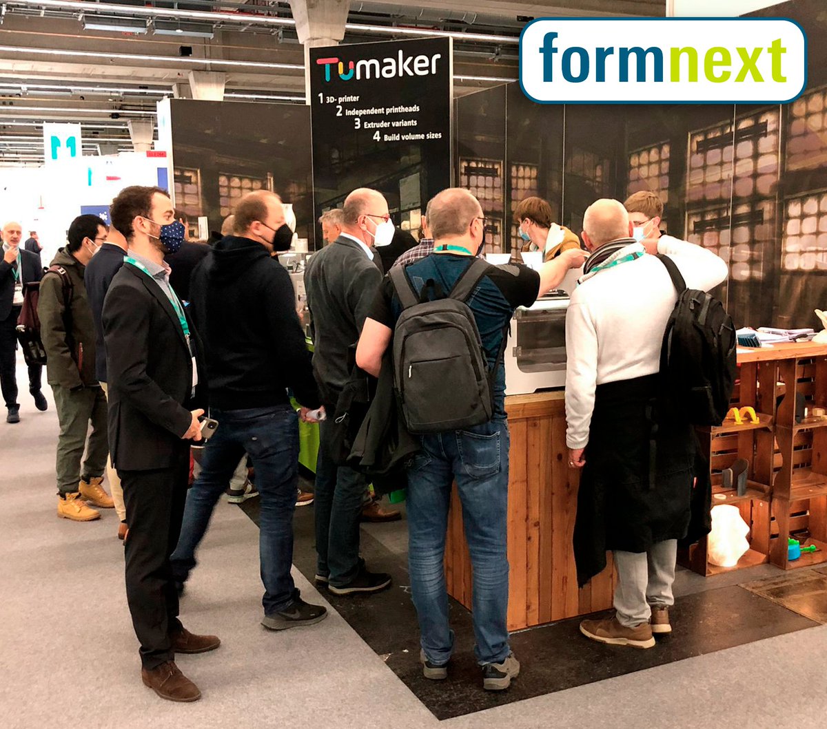 The last day of #Formnext is already underway.

Come and see the latest technology in 3D printing.

📍 Stand 11 / 110-D68

We are waiting for you!

@formnext_expo @Tumakers #AdditiveManufacturing #3Dprinting #40industry #3Dprinter #3D #Formnext2021