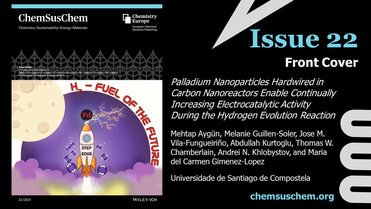 ChemSusChem's tweet photo. 📢ChemSusChem Issue 22 is now online! 👉https://t.co/asgmIxZWxM

🧐Don't miss the #FrontCover from Maria del Carmen Gimenez-Lopez and co-workers from @FunNanoMatLab and @ciqususc
and great work from @DutOfficial, @PH2ON, and many more! https://t.co/Eq2hmC0f3y