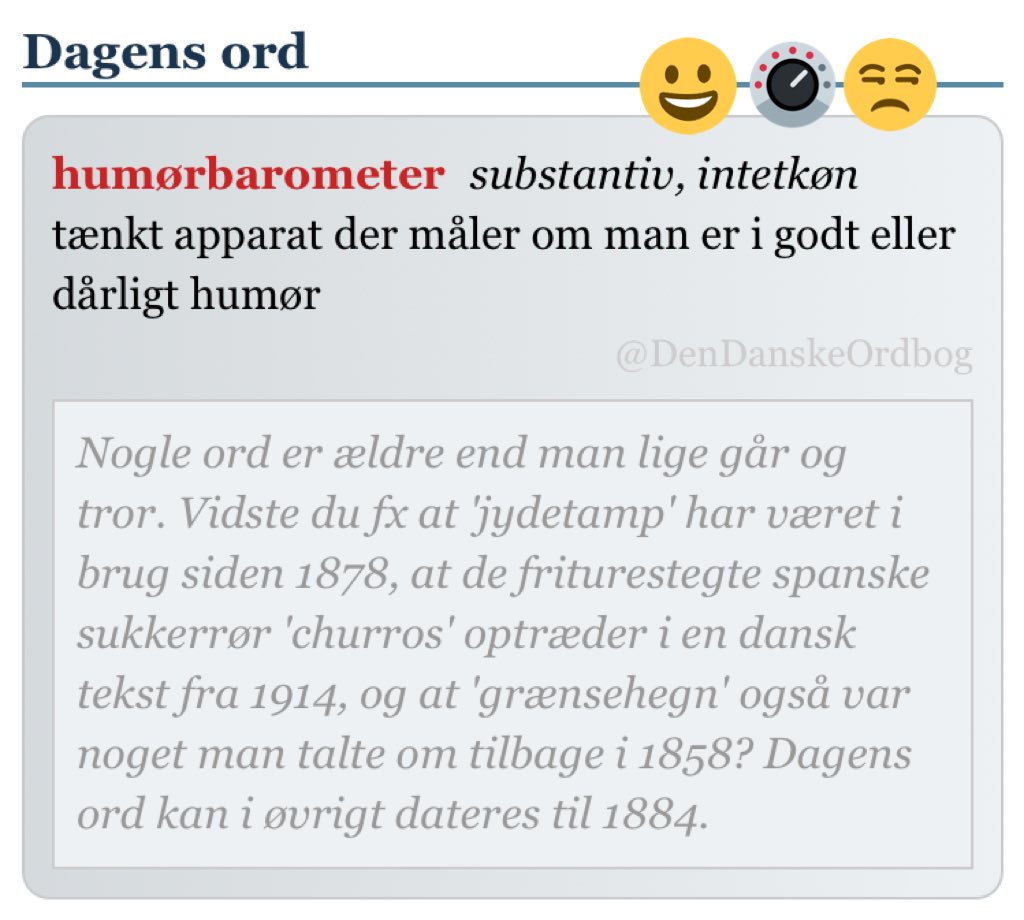 DenDanskeOrdbog's tweet photo. #måleinstrumenter #hurra #øvdag #datering #sprognørd #ordordord #dksprog #dagensord
https://t.co/vnqhv6UJIl https://t.co/9m1jdMkQAJ