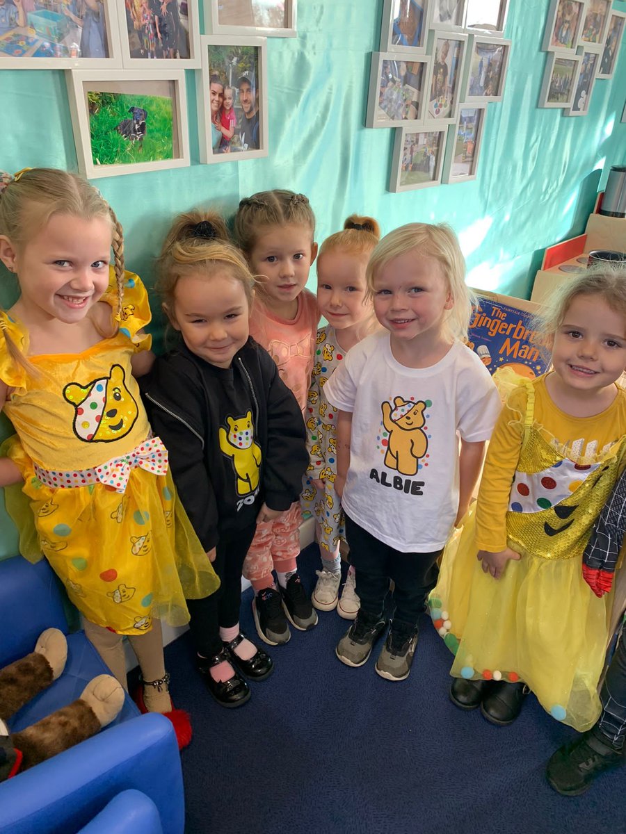 HindleyJunior's tweet photo. The children have made an extra special effort today to dress up for Children In Need #IRISChildrenInNeed https://t.co/i133tp5hAd