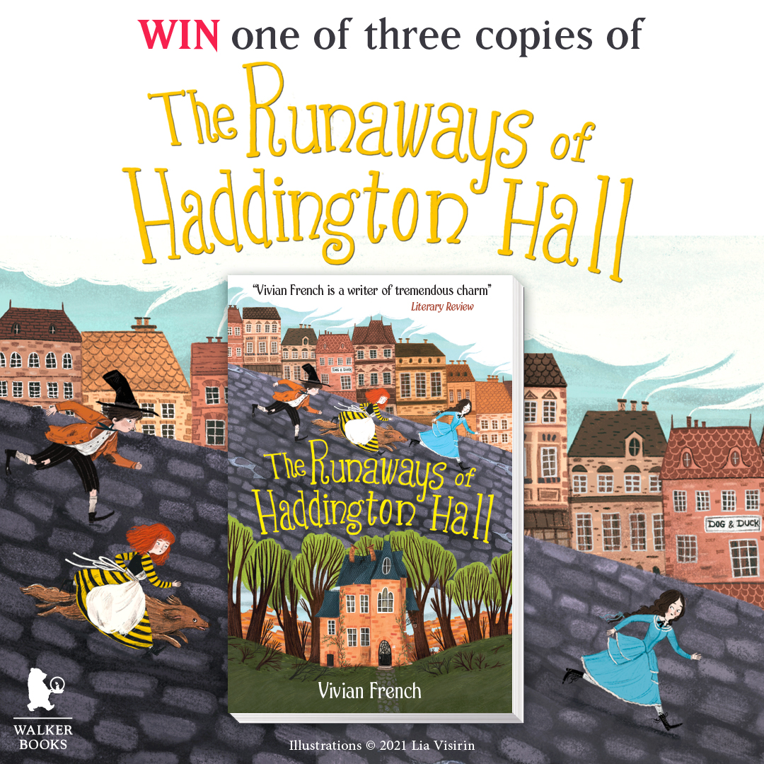 Competition time! To celebrate the publication of The Runaways of Haddington Hall by <a href="/fivekingdoms/">Vivian French</a> earlier this month, we are giving away a copy of the book to three very lucky winners!
Simply FOLLOW and RT to enter. (T&amp;Cs apply)