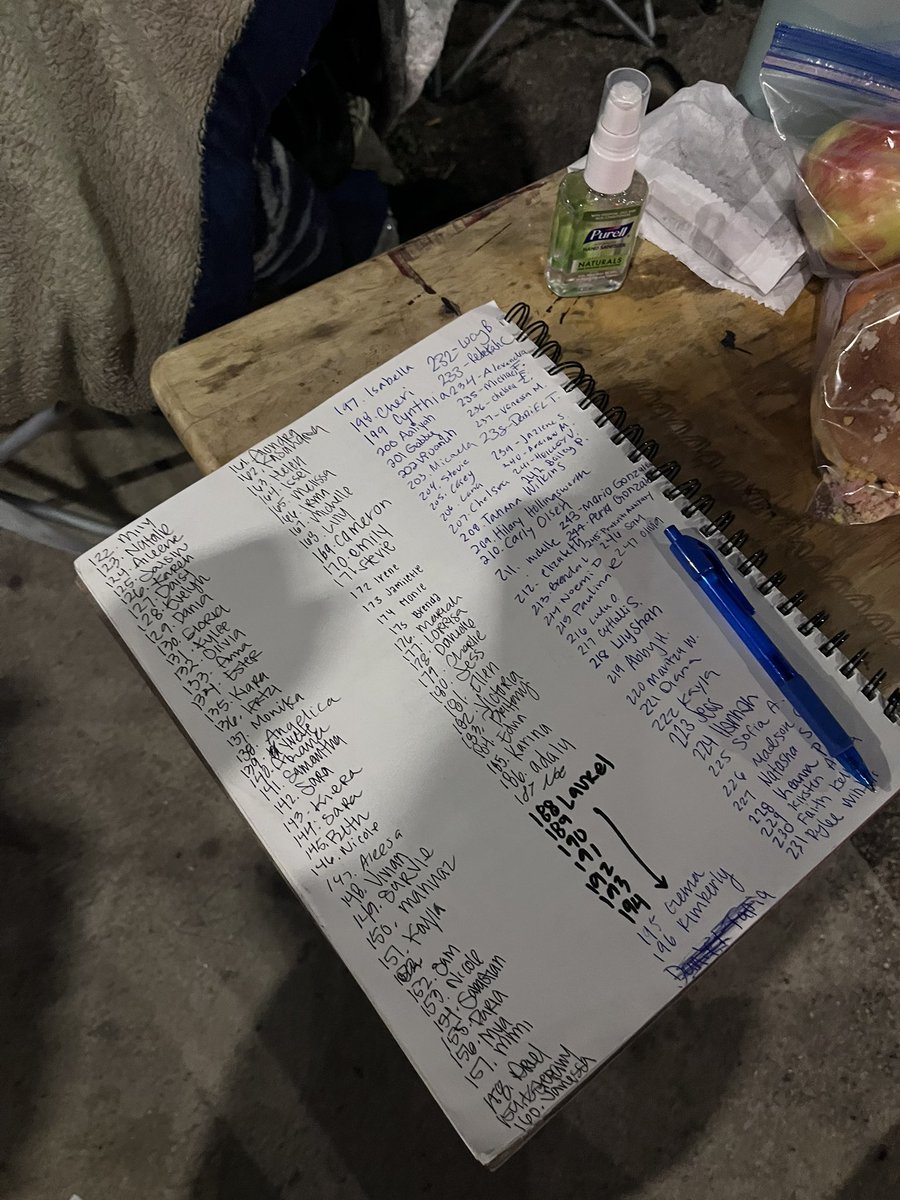 bashuga1's tweet photo. some real lord of the flies stuff going on in the love on tour night 2 pit line

happy to be here @samanthacdyer 

#LoveOnTourLA 
#HarryStylesForum https://t.co/skM5S6FDwm