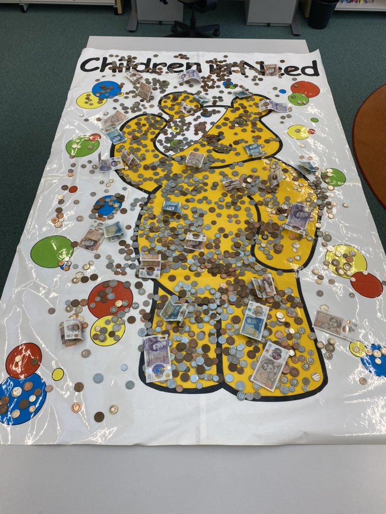 fryernschool's tweet photo. Thank you to the Fryern children and parents for all monies raised for Children in Need 2021 @ChiIdreninNeed #pudsey https://t.co/aQEFgfNREm