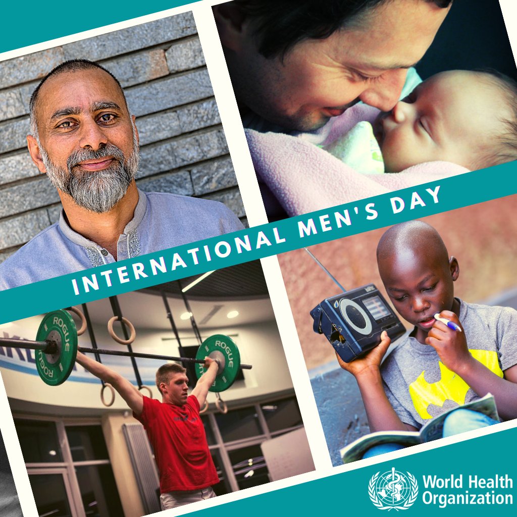 It's #InternationalMensDay
 
Here are 6⃣ tips for a healthy life:
🥗 Eat healthy food
🚭 Don't smoke
🏃 Be physically active
🍻 Avoid harmful use of alcohol
👨‍⚕️ Attend your regular health screenings
🧠 Pay attention to your mental health