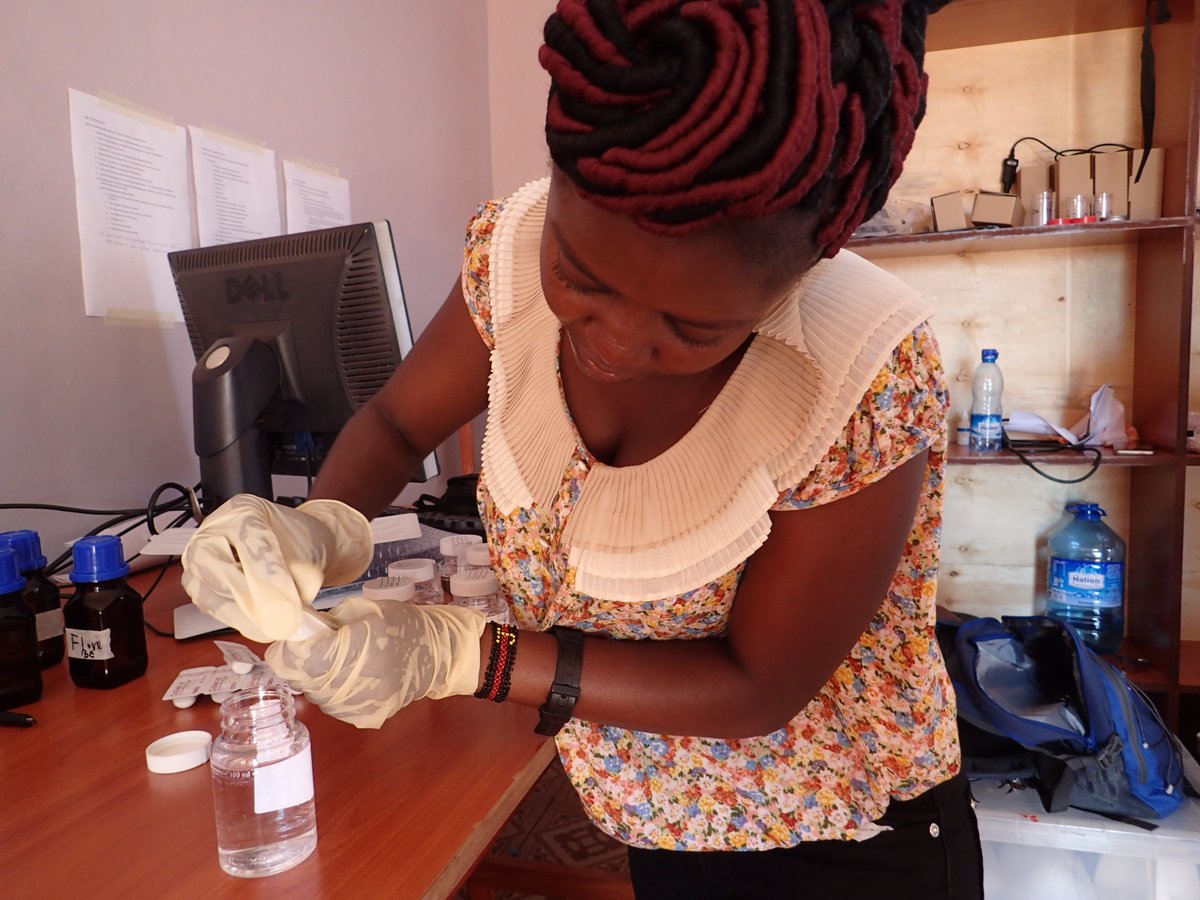 FundiFix's tweet photo. Our #water #quality officer, @mary_musenya, is leading water sampling at #FundiFix-maintained #waterpoints in @KituiCountyGovt schools and communities and analysing for various parameters to understand risks and inform responses. #SDG6 #Reliability @reachwater @share_Berlin https://t.co/6Xj7BgZ5Mk