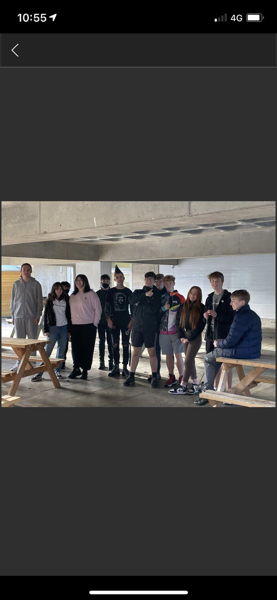 Great to be out around the school grounds studying microclimate this morning with year 11. Getting technical collecting and mapping data using ArcGIS #topgeoggers