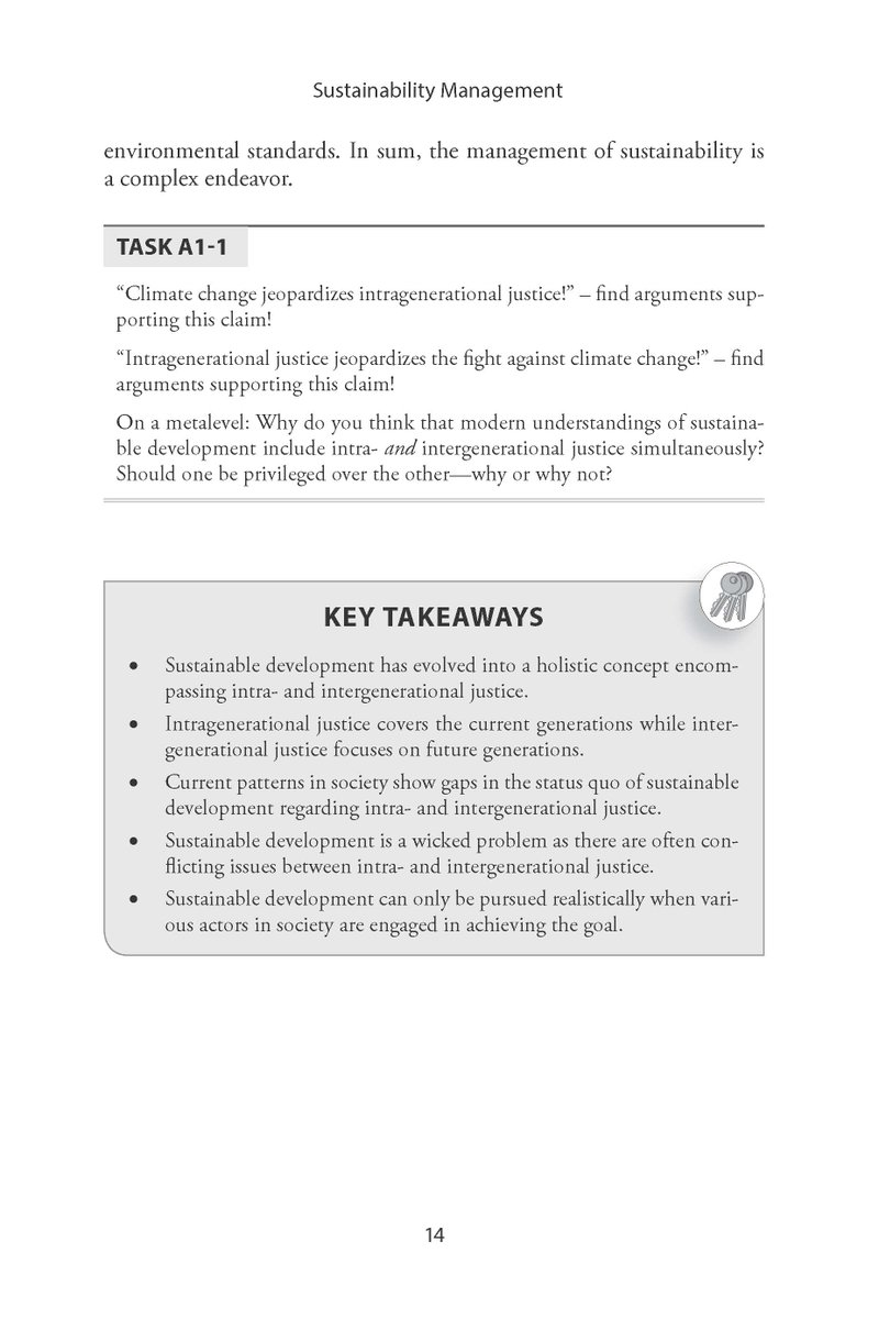I'm excited: Just received a 1st sample of a chapter from my upcoming #textbook on #sustainabilitymanagement! It's not final, yet, but I really like it. What do you think? To be published early 2022. For more infos visit sustainabilitymanagementbook.com!