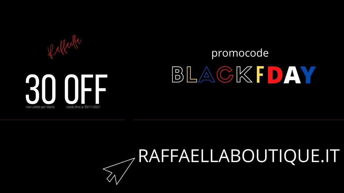 raffaellabouti's tweet photo. 30OFF----->>>blackfday<<<-----PROMOCODE
Shop online https://t.co/NdkvqPyiAA
#blackfriday #raffaellaboutique https://t.co/BRmDO40Wdv
