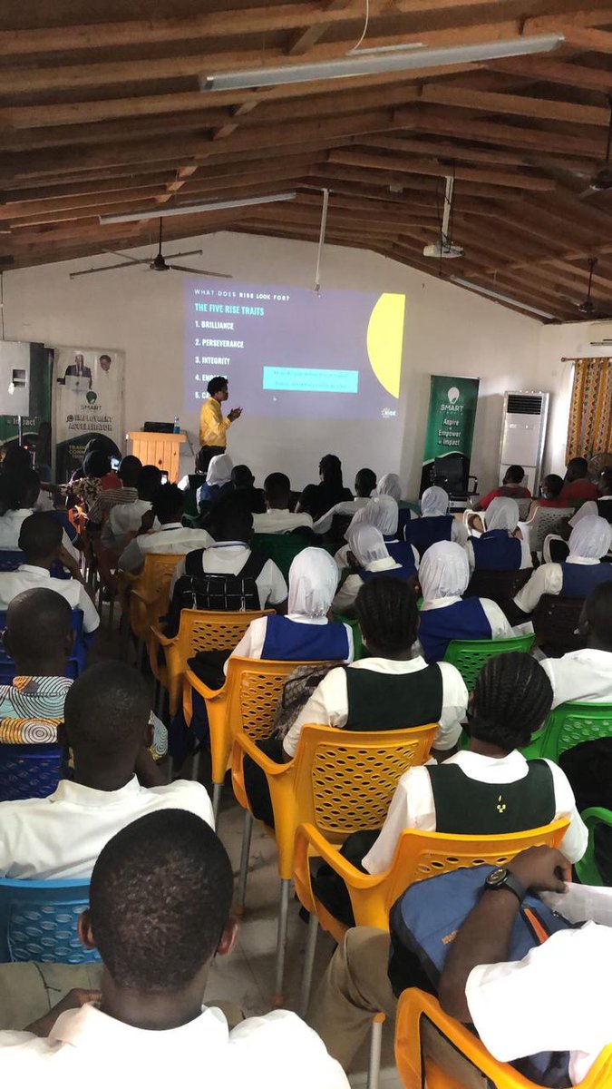 SMARTLiberia's tweet photo. Happening now: First @risefortheworld info session at the Change-makers' Village. We are partnering with Rise to find talented young people between the ages of 15-17 and connect them with a lifetime of opportunity. 

Know any talented 15-17 year-olds? Send them our way! https://t.co/gnHnTOAaT3