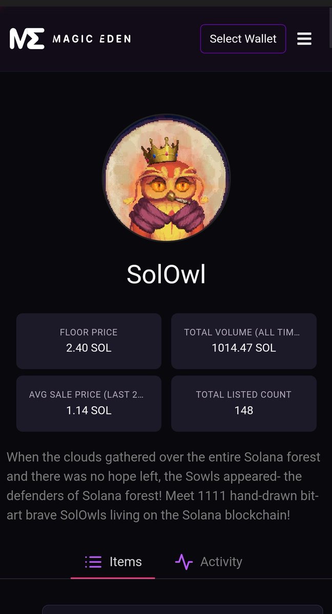 The_Processss's tweet photo. @anglio @OwlsOfSol have done 5x from mint but their mint was 0.4sol. definitely check them out. 1111 count with really dope art. Community has grown as organically and as fast as you would want. 
Floor at 2.0 with 1200 Sol volume is less than 24 hours.

This was from a few hours ago. https://t.co/GEdOFaImZw