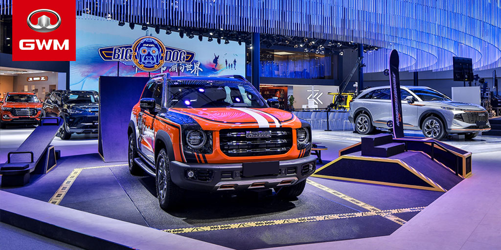 GWMGlobal's tweet photo. Displaying the greatest of #HAVAL at #AutoGuangzhou2021 with best sellers like the #HAVALH6 and the unique styled #DAGOU which is coming to the global market soon. #GoFunTheWorld #GWM https://t.co/7TMEyfXjPl
