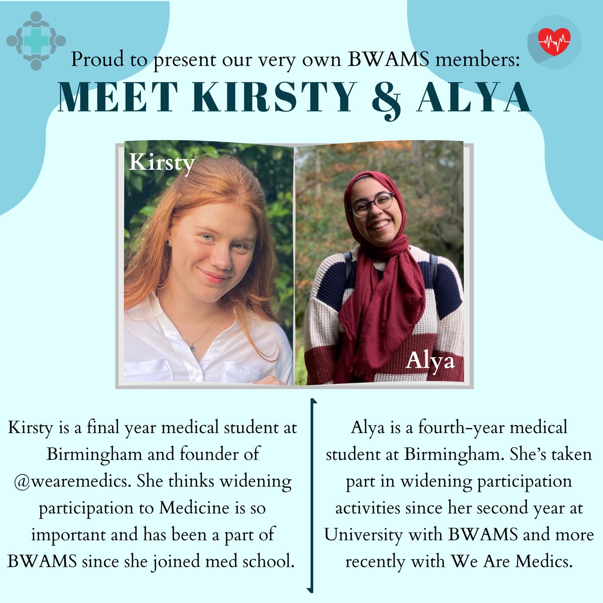 We’re so excited to announce @WeAreMedics_ are speaking at our upcoming Dr.eam Junior Conference on 27th November! 🌟 Kirsty and Alya will be giving their top tips on getting work experience and how to reflect on your experiences in your application 🚀 Link in bio to register!