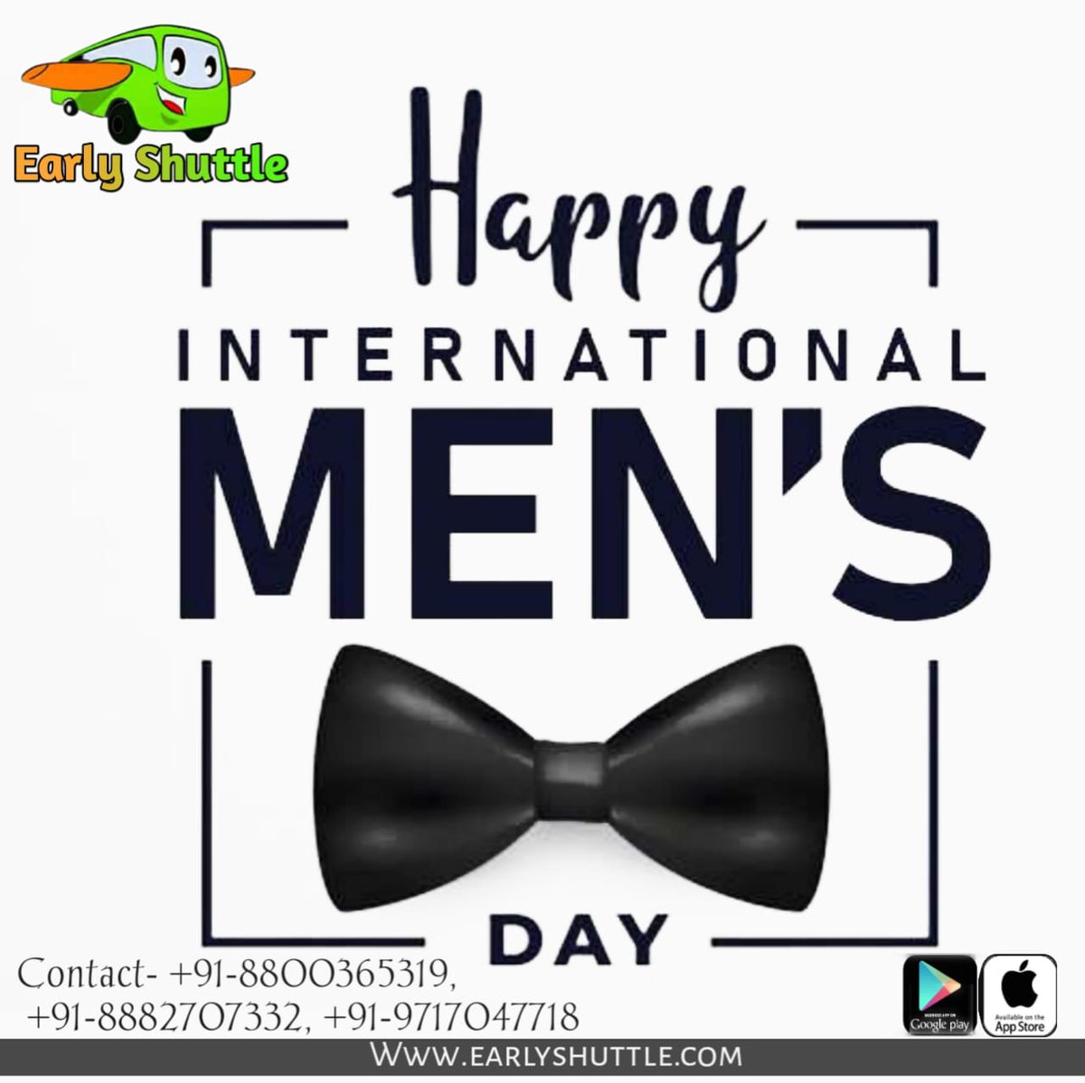 EarlyShuttle's tweet photo. A real man is one who can cry freely, express his emotions without judgement, and live a life without the burdens of patriarchy. Wishing you have the strength to do it all. Happy International Men's Day!

#earlyshuttle #InternationalMensDay #InternationalMensDay2021 #MensDay2021 https://t.co/vlykuhgktY