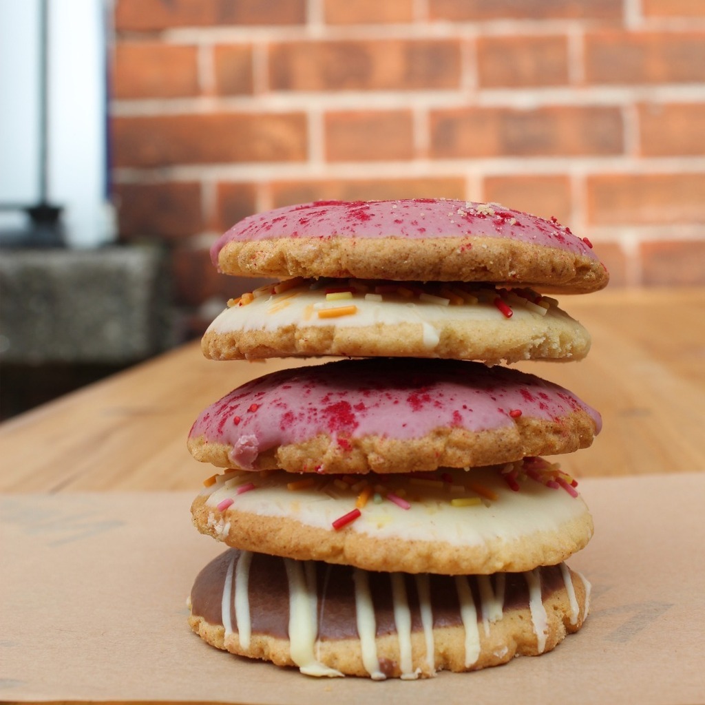 Our sugar cookies would cheer anyone up they're so goooood, plus they look pretty too! instagr.am/p/CWdIJFAs-tL/