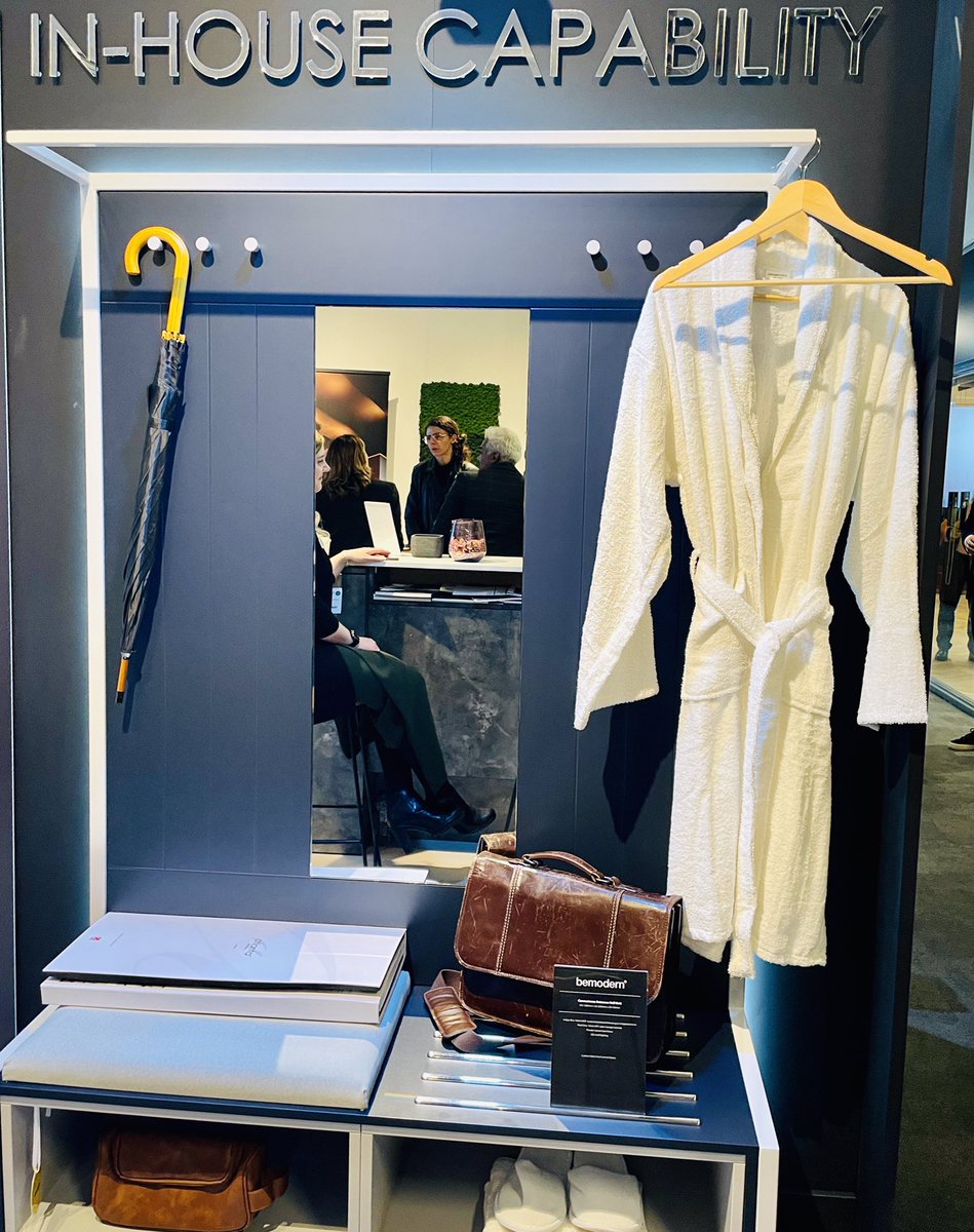 Bathroomreview's tweet photo. The lovely Be Modern team are welcoming visitors on Stand U47 and are showcasing its bespoke capabilities including entrance hall products &amp; wall mounted vanity units. @HIXevent #HIX2021 #hoteldesign https://t.co/kYhLnhj8k8