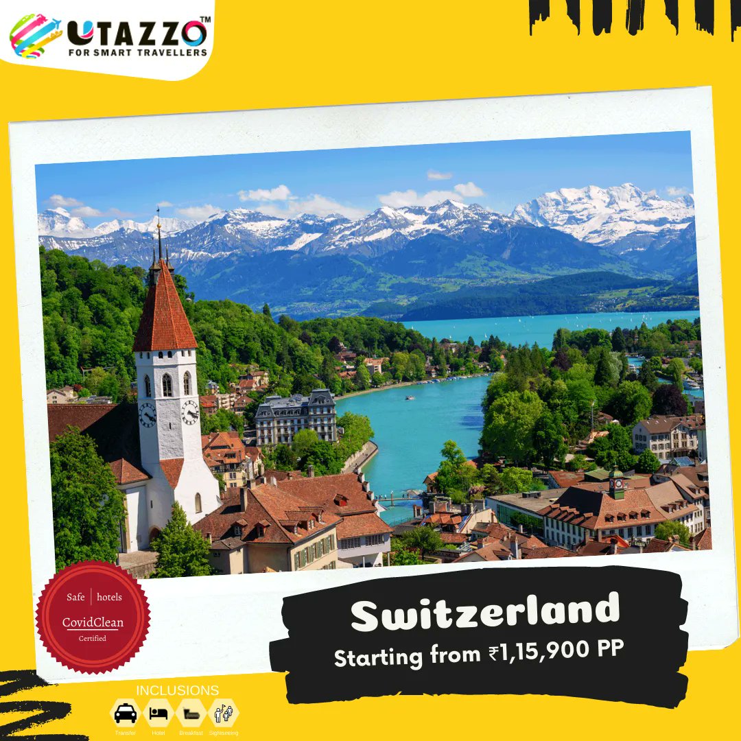Call us for exciting offers on Switzerland holiday packages
#utazzo #forsmarttravellers
#ghumodeshvidesh #utazzotravelbuddies #utazzoholidays #utazzovibes #chaltehain
#ForenChaloForeign #honeymoonpackage #switzerland #holidays #travel #Packages  #beachholidays