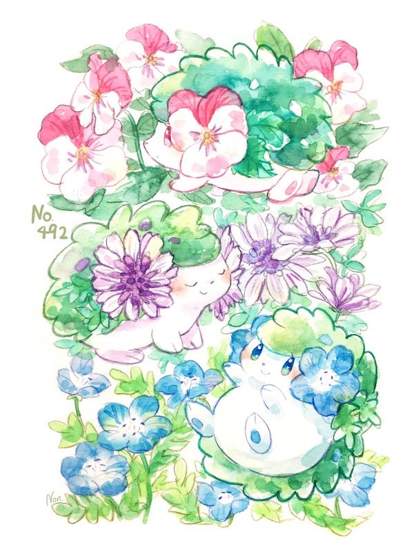 「ダイパ 」|ノンシャン🌸春色ポケモンのイラスト