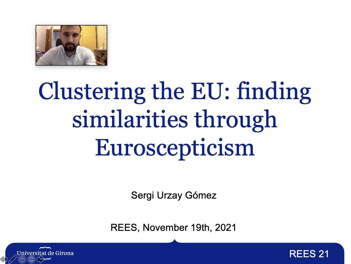 Sergi Urzay (@sergiurzay) on Twitter photo He presentat el meu “Work in progress”, com a PhD student, a la “Red Española de Elección Social”:
“Clustering the EU: finding similarities through Euroscepticism”
Amb la gran ajuda de <a href="/dolors_berga/">Dolors Berga</a> i <a href="/gemmaubasart/">gemma ubasart</a>. Gran experiència que ens motiva a seguir treballant 💪🏻
#UdG He presentat el meu “Work in progress”, com a PhD student, a la “Red Española de Elección Social”:
“Clustering the EU: finding similarities through Euroscepticism”
Amb la gran ajuda de <a href="/dolors_berga/">Dolors Berga</a> i <a href="/gemmaubasart/">gemma ubasart</a>. Gran experiència que ens motiva a seguir treballant 💪🏻
#UdG
