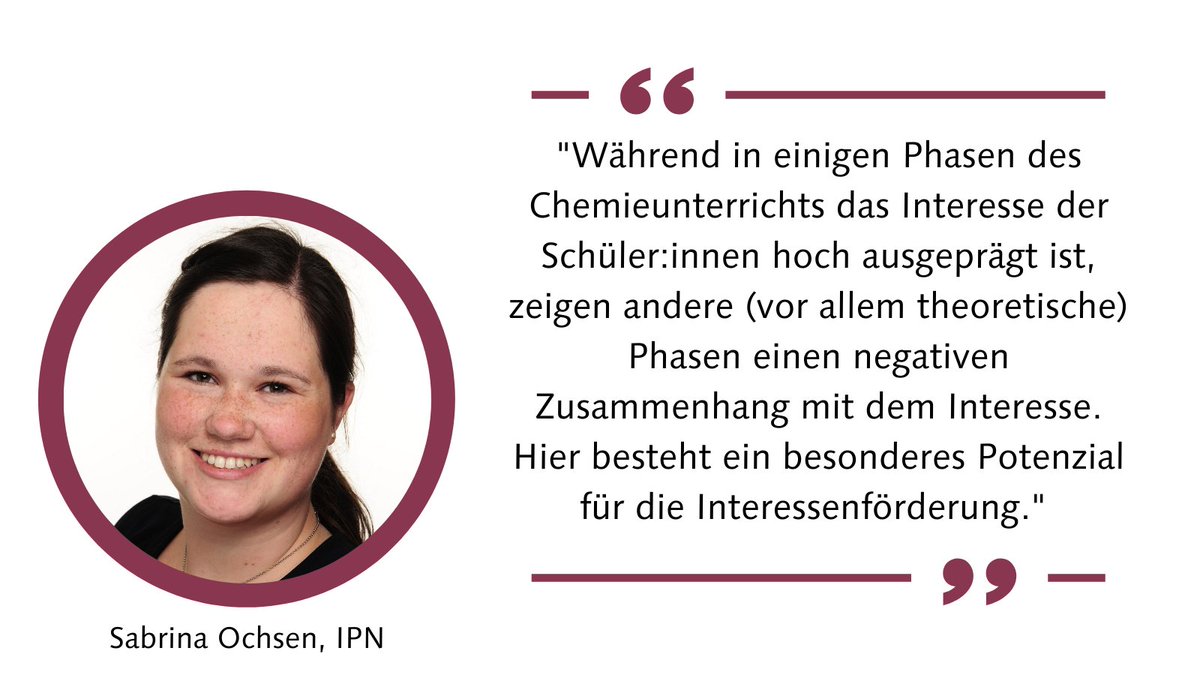 Welche Rolle spielen Experimente im Chemieunterricht?
Die Ergebnisse einer Studie von Ochsen et al. (2021) legen nahe, dass sie wesentlich für das situationale Interesse vieler Schüler:innen sind. 
Zur Publikation (open access) ➡️ link.springer.com/article/10.100…
#twlz #Chemie @sbrnhlt