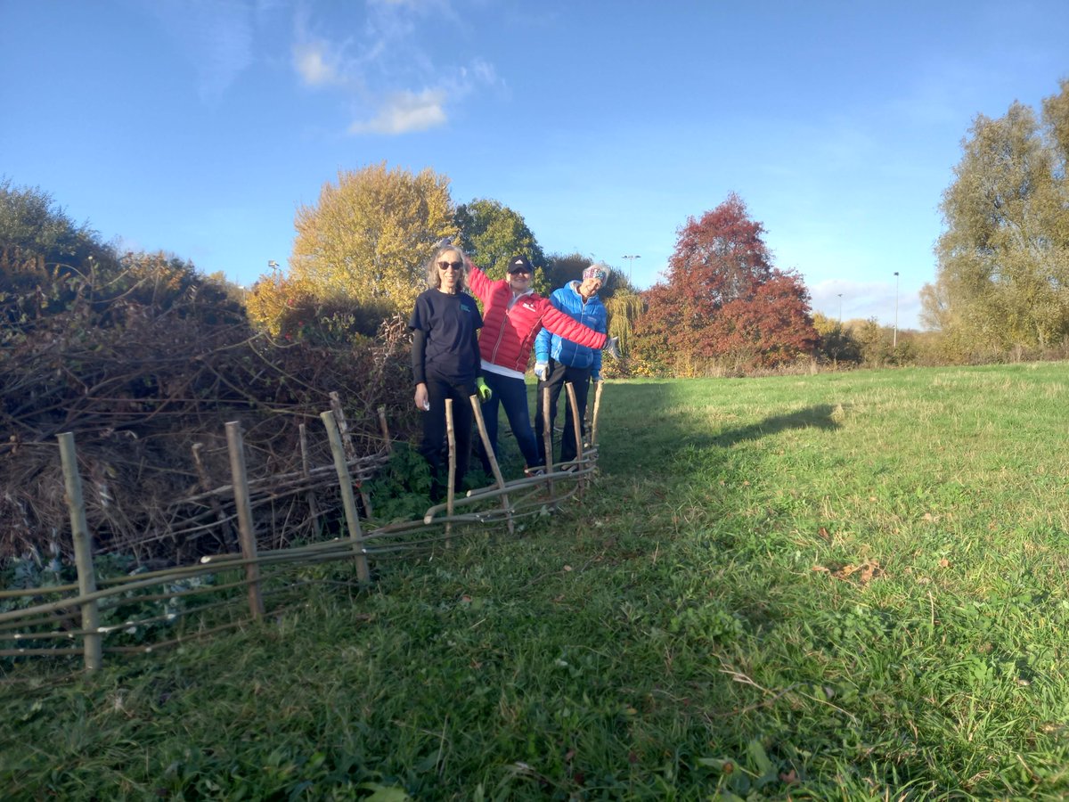 TCVUxbridgeGG's tweet photo. @TCVUxbridgeGG we are renewing our woven hurdles to contain our green arisings. Learning the #art of stake making with a #billhook and #weaving with coppiced willow @TCVTweets @Hillingdon @LoveUxbridge Join us on Wednesdays 11-2 https://t.co/n8HlTMItNK