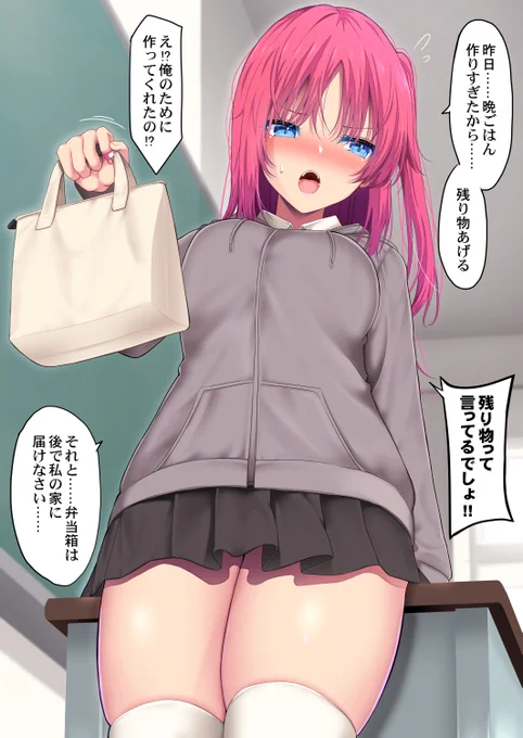 頑張って弁当を作ってくれるJK 