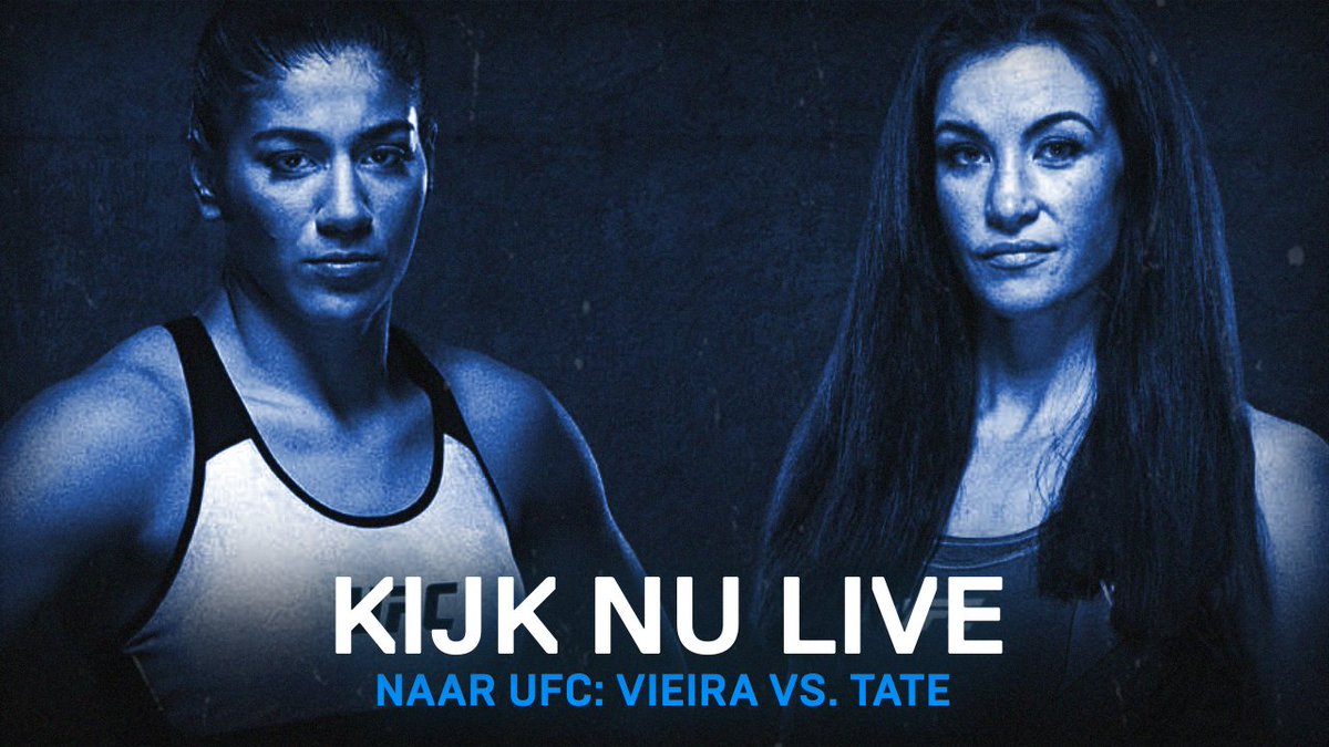 WE. AARE. LIVE.

De main card van UFC: Vieira vs. Tate 🇺🇸 begint NU. Kijk via:

🌐 bit.ly/KIJKUFCVieiraV…

#UFCVegas43