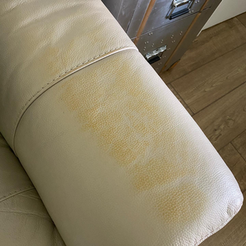 Furniture Clinic on X: Our customer had a stain on her leather sofa that  she struggled with for over 1 year to remove. She cleaned the entire sofa  with Leather Ultra Clean