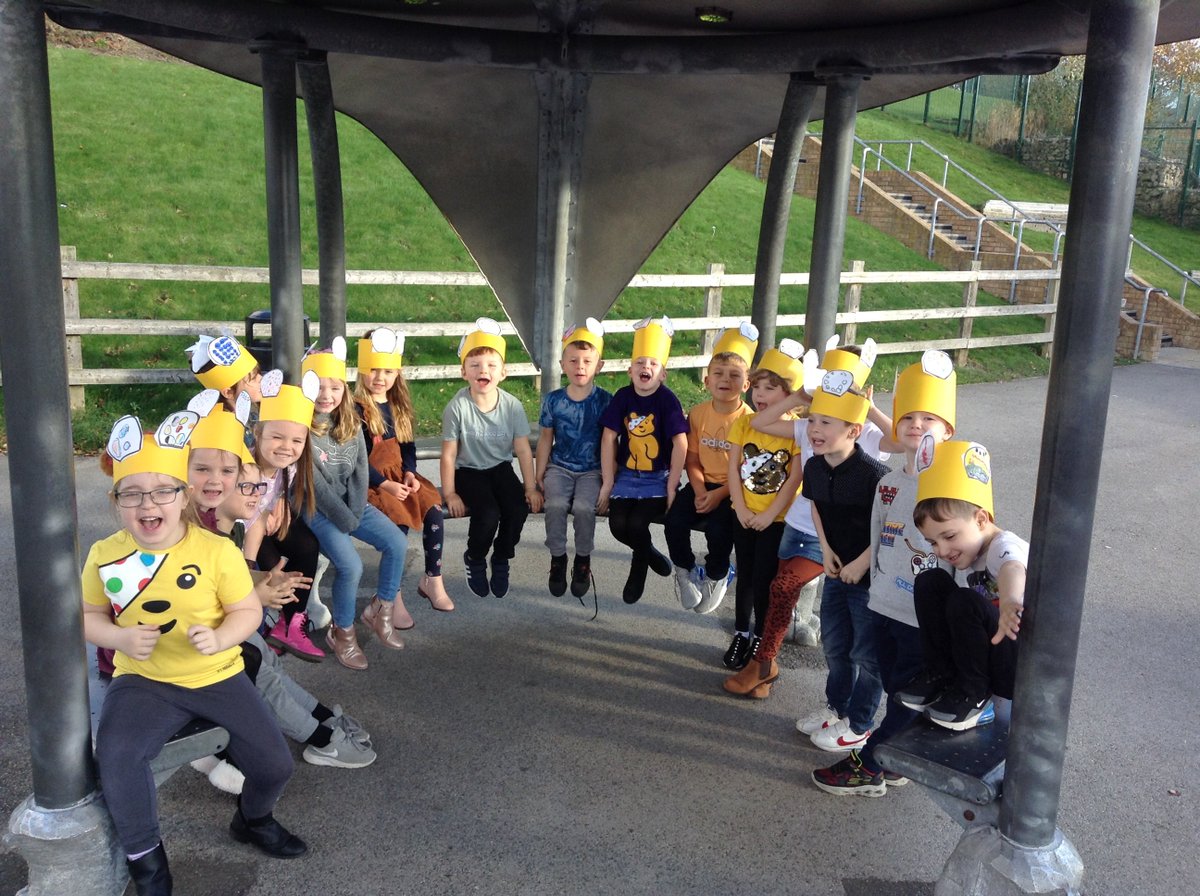 The Snowy Owls have been supporting Children in Need. We made our very own Pudsey hats. #Pudsey   #ChildreninNeed