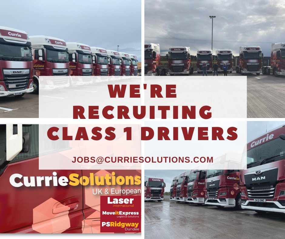 CurrieSolutions's tweet photo. Not only will you receive £1000 joining bonus, we will provide you with full DCPC training whilst in our employment, make sure any additional training is covered and contribute towards the cost of your driver medical. 
Get in touch for more info jobs@curriesolutions.com https://t.co/l3DyCkV3Nb