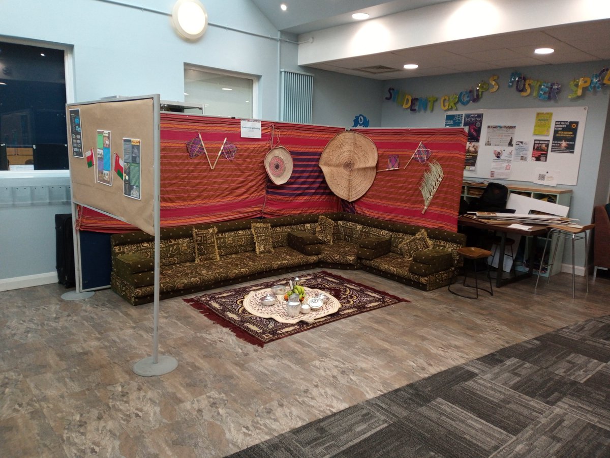 Come down to the Activities Zone today <a href="/Sheff_omanisoc/">Sheffield Omani Society</a>'s  celebration of Omani Day! There's going to  be decorations, music, refreshments and more! So drop by and see what's happening for yourself.