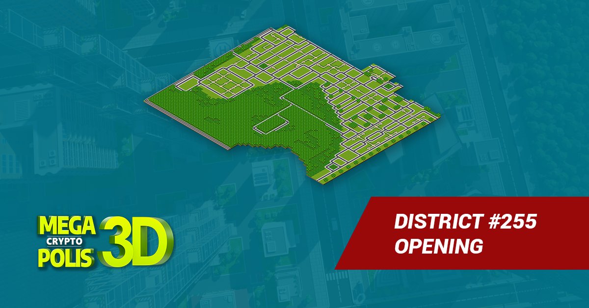 MegaCryptoPolis's tweet photo. Long awaited District opening in the #TRON  #megaverse! Only 841 land plots available: https://t.co/YpRo4M6ocP https://t.co/TryWdOAojx