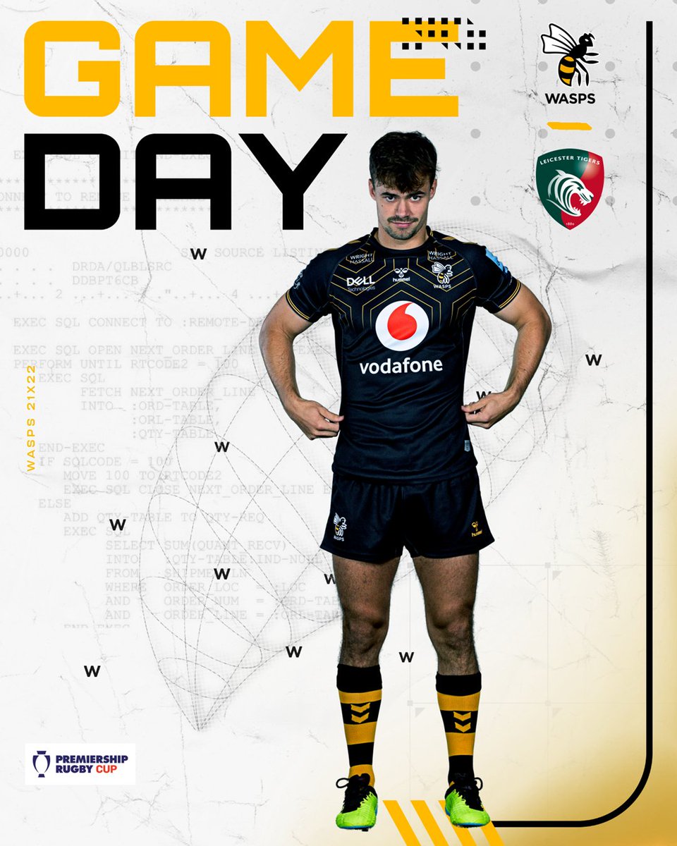 💥 GAMEDAY! 🐝🆚🐯 🏆 @premrugby Cup Round 2⃣ 🏟 @CBSArena ⏰ KO 1:30pm 🎟️ Game not televised, only way to watch 👇 wasps.co.uk/tickets