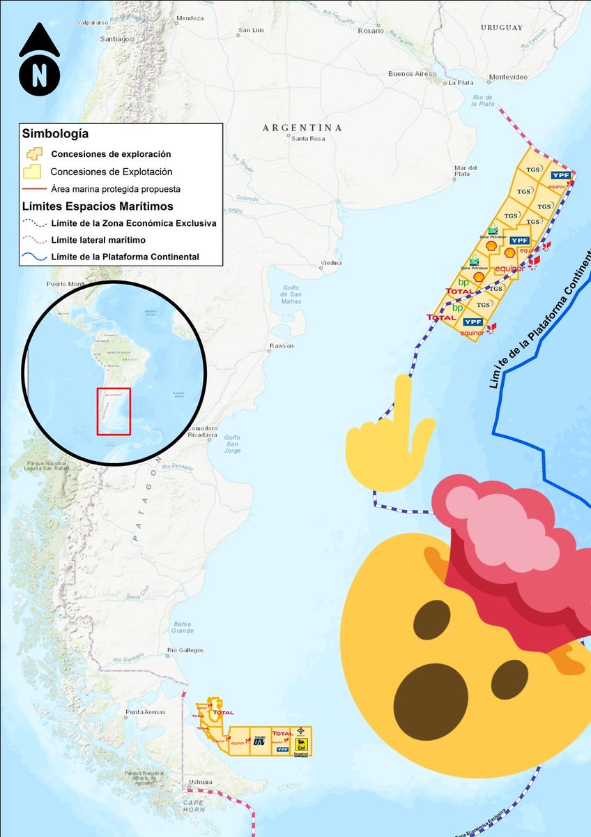 matiasasun's tweet photo. 📣 *AVISO* El mar frente a las cosas Argentinas ha sido 'loteado' para Petroleras que van a dejar como queso suizo el fondo marino buscando sacar ¡Petróleo!
Antes de hacerlo van a reventarle los tímpanos a cuánto animal se les cruce con sondajes sónicos 👇
https://t.co/45LeKAuMcb https://t.co/bHRglUSlB7
