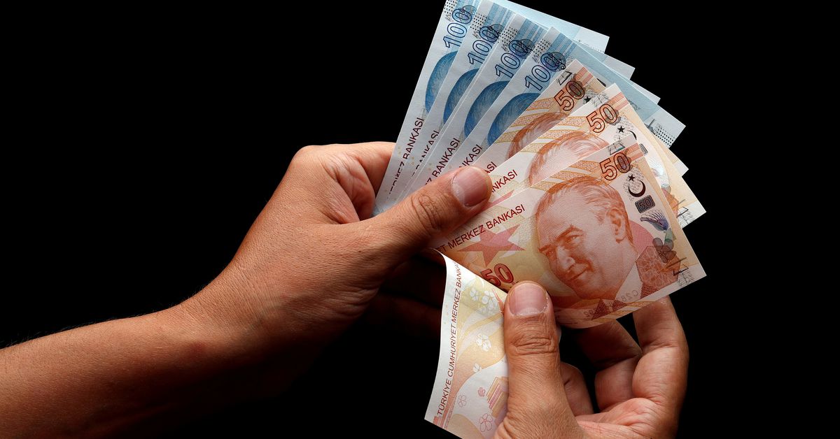 Reuters's tweet photo. Turkish lira's rebound fizzles after dramatic crash https://t.co/C06coFPOp1 https://t.co/nTKyRI7TTl