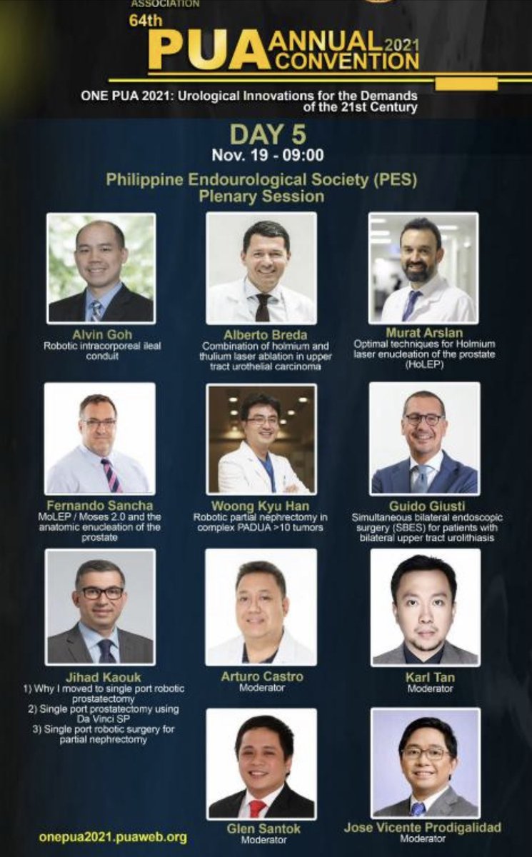 GuidoGiusti's tweet photo. Busy day 2day:talk on #SBES @ 5am 😴 #PUA21 (Philippine Endourological Ass.) meeting &amp; then talk on best laser 4 #UTUC #ERBC &amp; prerec surgery on conservative treatment of #UTUC with #soltive #TFL LASER by @OlympusUrology @ lasermasterclass @FPuigvert Uro education never stops! https://t.co/RLXGhfycrU