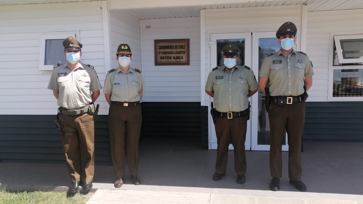 Carab_Maule's tweet photo. La Jefa de la VII Zona de Carabineros #Maule, General Berta Robles, visitó los retenes de #Aquelarre, #LIico e #Iloca dependientes de la 2ª. Comisaría #Licantén. En cada uno de ellos, dialogó con los funcionarios sobre sus trabajos y las necesidades que pudieran presentar. https://t.co/uVD9lBGAJ9