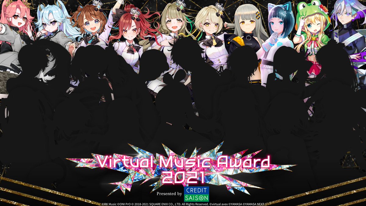 2021/12/29 立川ステージガーデン＆ミクチャで
「Virtual Music Award 2021」開催！！！

11/22 よりチケット販売開始！！

第1弾参加アーティスト発表！！
#HACHI、#波羅ノ鬼、#まりなす、#水科葵、#虹河ラキ、#LiLYPSE シルエットも公開✨

▼特設ページ
vma2021.jp

#ブイアワ
