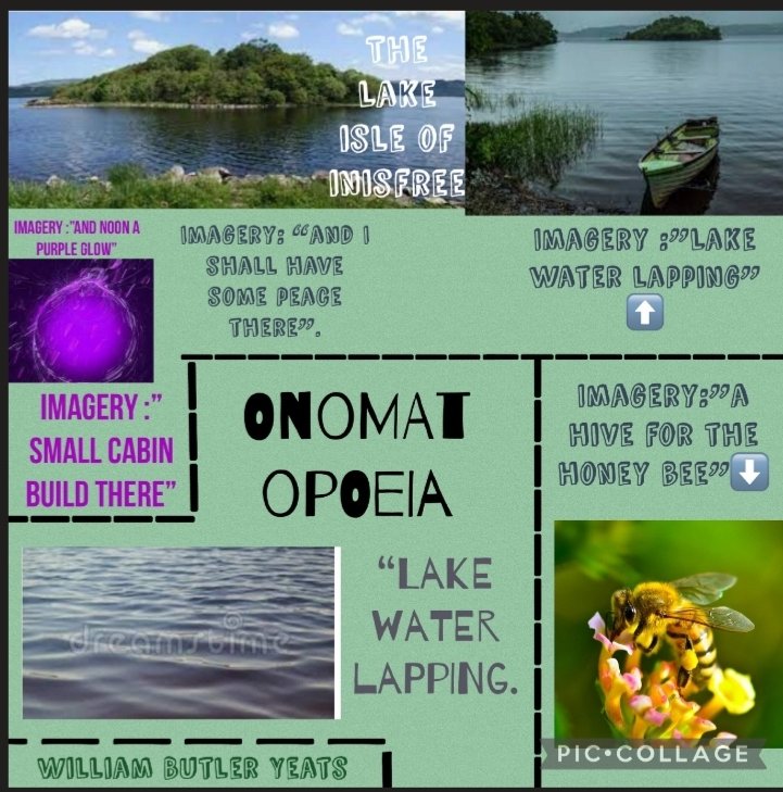 MolloyCM1's tweet photo. Some of the fantastic first year work being done at the moment.  Visual representations of #Yeats #TheLakeIsleOfInnisFree @hfcsrathcoole https://t.co/P49cg8UB1Q