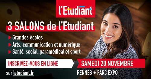 an_chevalier's tweet photo. Vous souhaitez vous orienter vers des études en #DesignGraphique ou #Animation #3D à la rentrée prochaine, retrouvez #AGR #Rennes et nos 3 #étudiantes #Mailis #Eve #Hannah sur le salon de @letudiant de Rennes ce samedi 20/11 au Parc Exposition. @teresadurand90 https://t.co/4VEI9LY4eF