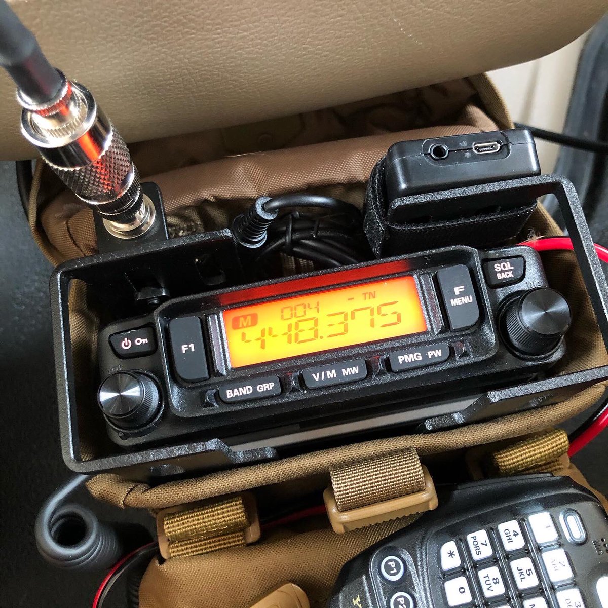 thetechprepper1's tweet photo. Have you ever considered a semi-permanent radio install in your vehicle or motorhome using a manpack?
Here's a shot of the FTM-6000 manpack in the RV. The only permanent install is the hood mounted antenna with coax fished into the cab.
#thetechprepper #yaesu #ftm6000 https://t.co/v37SEGkPfO