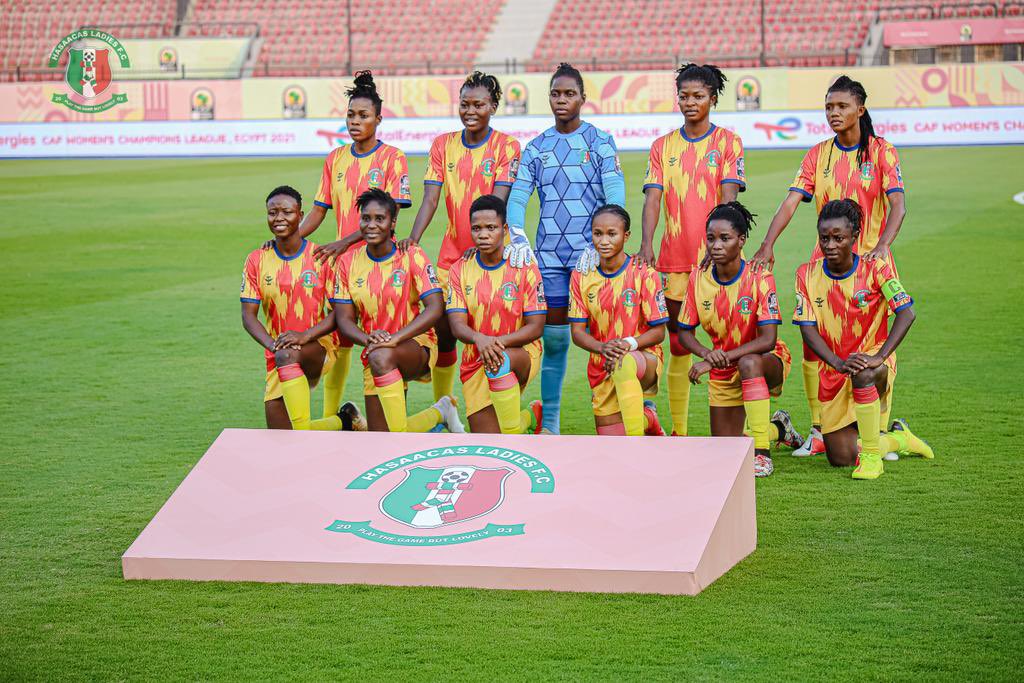 LegonKnights's tweet photo. All the best to @HasaacasLadies as they play in the @CAFwomen final tonight.
#Hasmalladies
#Dooooooooo https://t.co/Q3feZHMtwK