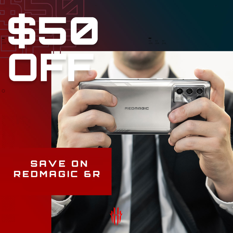 redmagicgaming's tweet photo. Who's up for another Flash Sale?🤑

Save $50 off on the #REDMAGIC6R! Get yours now while stocks last!👇