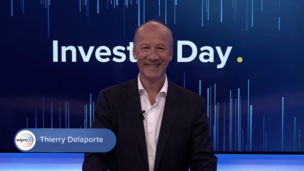 Wipro's tweet photo. Our CEO @TDelaporte shares why our customers today are looking for orchestrators: “They want us to build holistic solutions that leverage tech, industry expertise &amp; partnerships.” 

Join us live: https://t.co/nGG2KUHOI2

#WiproInvestorDay #OneWipro https://t.co/qbwZWiIHjW