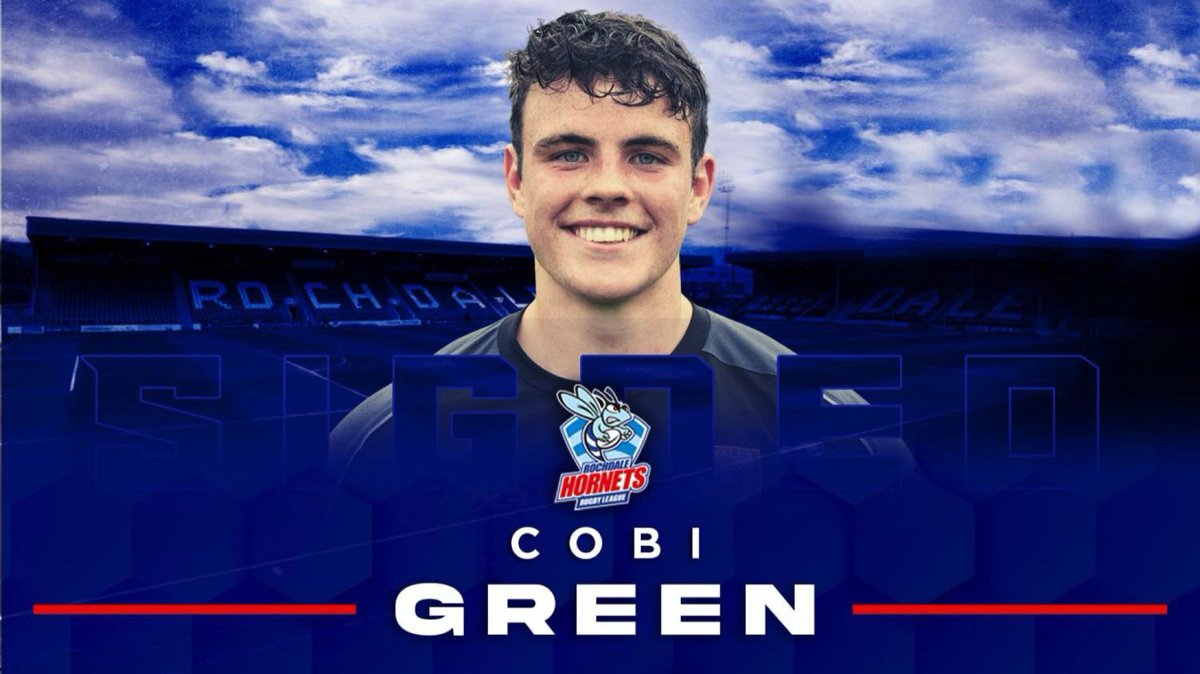 RochdaleHornets's tweet photo. 📝 ROCHDALE HORNETS WELCOME WALES INTERNATIONAL COBI GREEN

👋 Rochdale Hornets is delighted to announce the signing of half-back Cobi Green for the 2022 @Betfred League 1 campaign.

Full story 👉 https://t.co/YzbmVTjKzU 🐝 https://t.co/lKELtbOCHN