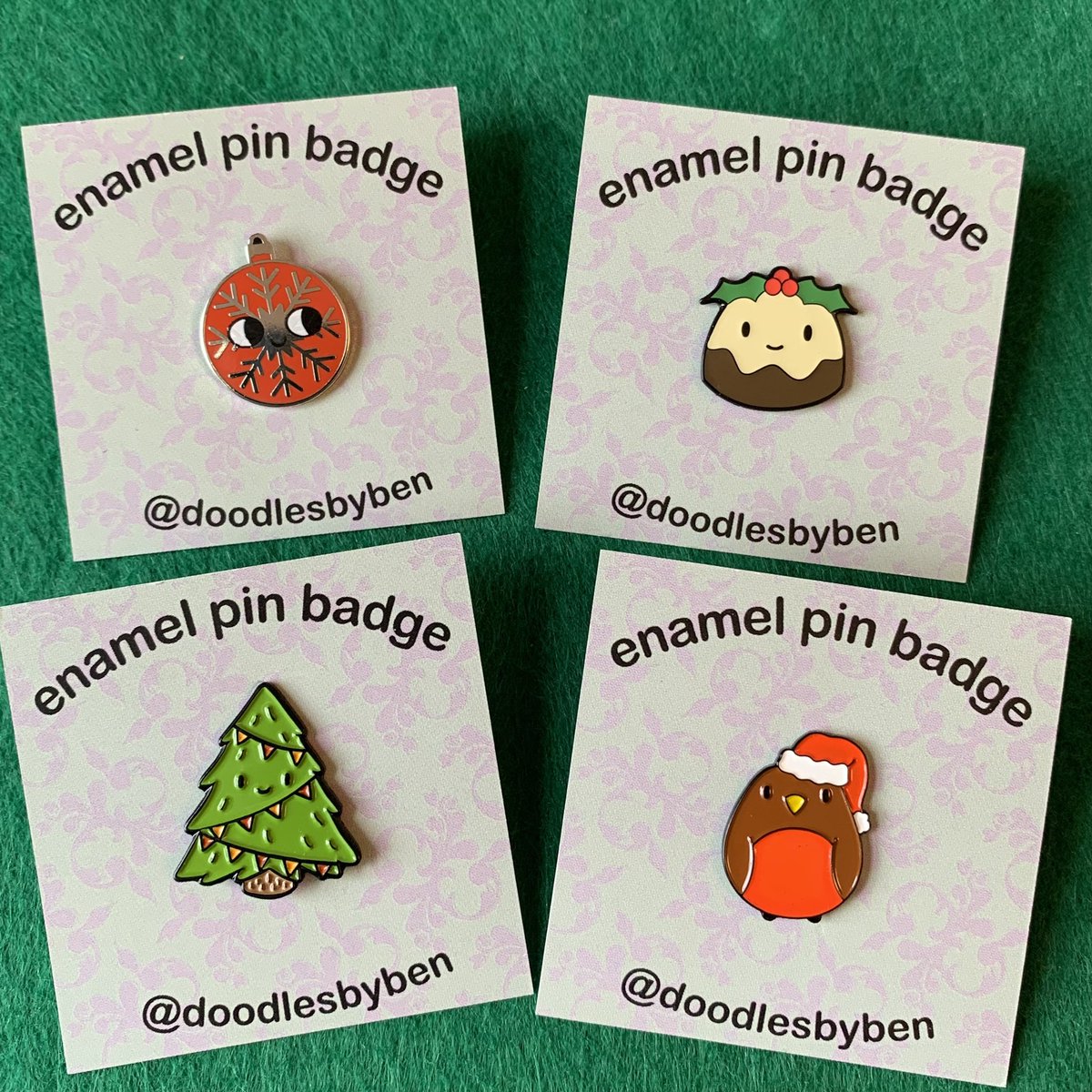 ben_cameron's tweet photo. GIVEAWAY! RT to win 1 of 2 Christmas pin bundles. 
Competition ends on Sunday. Please see the attached photos for details. https://t.co/azXw5vqWes