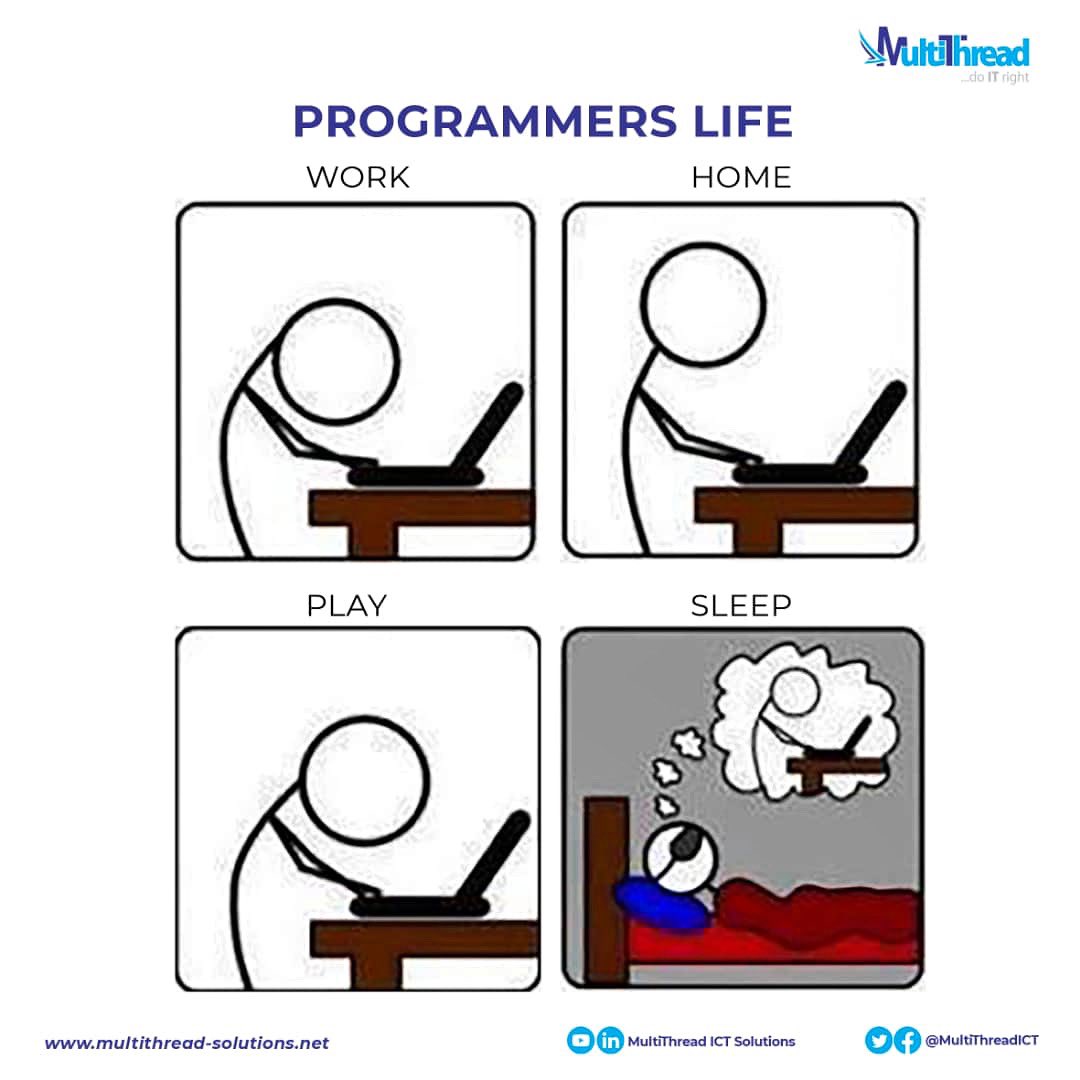 MultiThreadICT's tweet photo. Programmers lifeโฆ
#micts #fridayvibes #techyfriday #programming #programmer #technology https://t.co/uQrKEiKnIQ