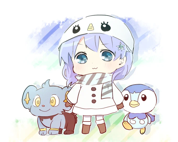 ボツにした方も気に入ってるのでぺたり #ちーあーと 