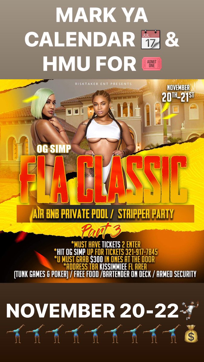 LEGITPICKSBETS's tweet photo. MY POOL PARTY/STRIPPER PARRY THIS WEEKEND HMU https://t.co/dPzDuZpGOB
